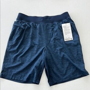 Lululemon Athletica 9” Blue Athletic Shorts with Elastic Waistband